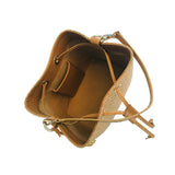 Alya bucket small textile beige diamond pattern