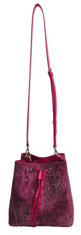 Alya bucket small textile - violet