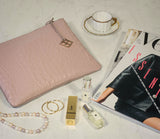 Peacock Single Medium croc Kroko cipria puderrosa