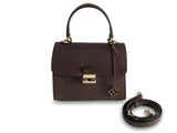 Almaaz Lock S Henkeltasche Top handle bag snake schlange braun brown