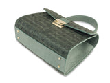 Almaaz Lock Small croc print grün salbei