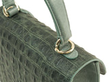 Almaaz Lock S, croc print, grün, smooth salbei