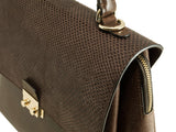 Almaaz Lock L choco brown snake + Vintage
