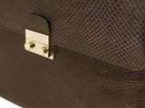 Almaaz Lock L choco brown snake + Vintage