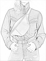 Leo Hip Bag Hüfttasche Zeichnung drawing