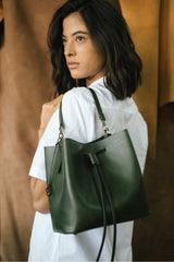 Alya Bucket Small - olive green