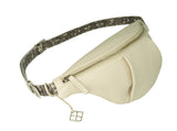 Leo Hüfttasche elfenbein und grau