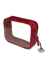 Ida Kosmetik-Tasche, Croc rot