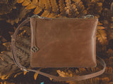 Peacock Pouch Single Large - cognac