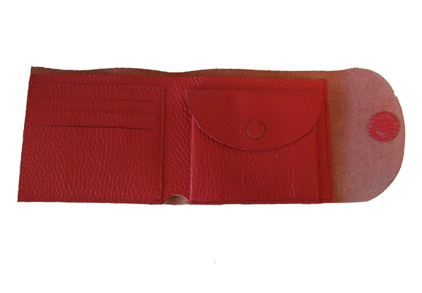 Geldbörse, Portemonnaie mit Magnetverschluss, rot