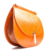 Saddle shoulderbag large mandarino brandy
